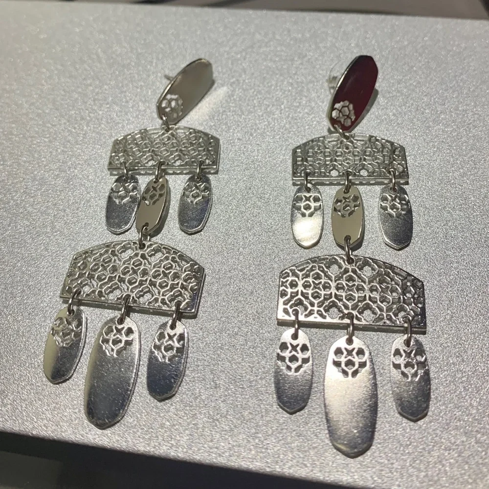 Kendra Scott Emmet Earrings - Rhod Filigree